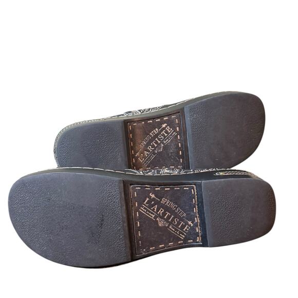 L'Artiste By Spring Step 40 US 9 Hand Painted Western Earthbank Chelsea Boot - Picture 6 of 7